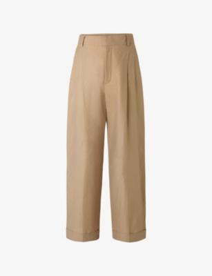 Watson Wide-Leg High-Rise Cotton Trousers by SOEUR Watson Wide-Leg High-Rise Cotton Trousers by SOEUR