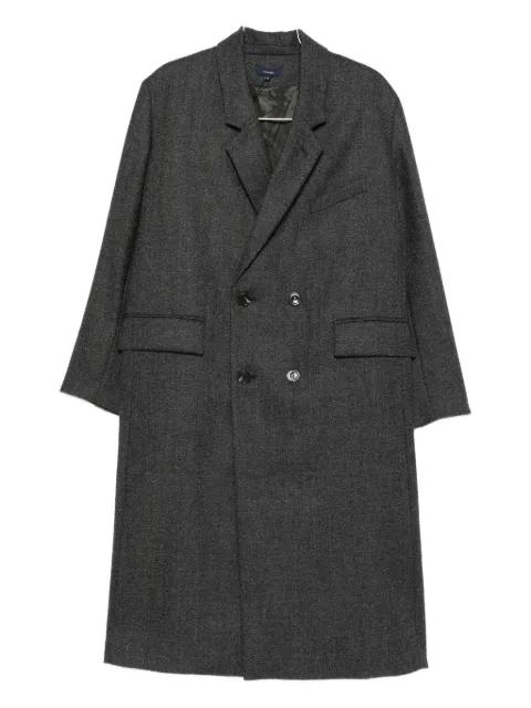 double-breasted wool coat by SOEUR