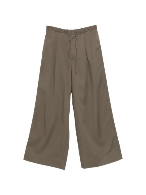 drawstring pleated palazzo pants by SOEUR