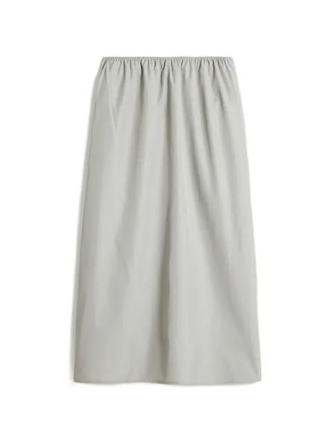 elasticated gathered midi skirt by SOEUR