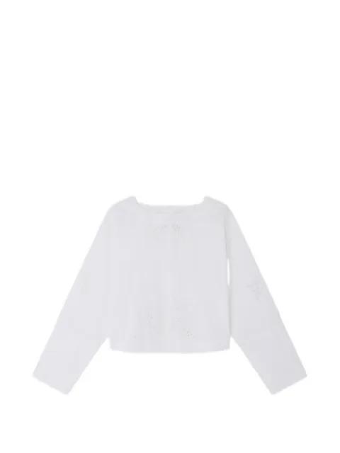 floral-broderie cotton blouse by SOEUR