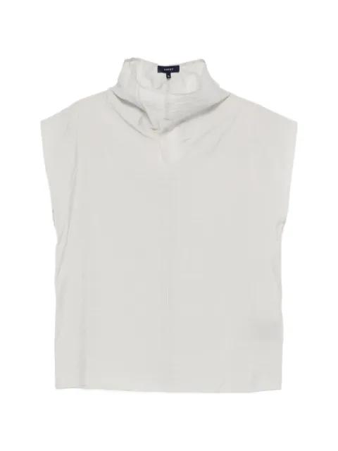 high-neck blouse by SOEUR