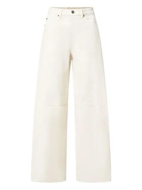 knee-patch trousers by SOEUR
