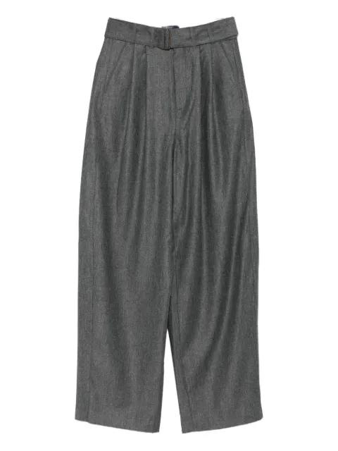 pleated belted trousers by SOEUR