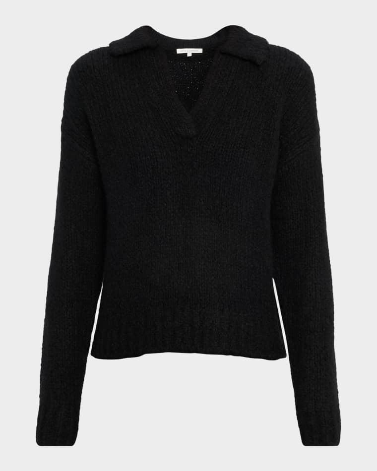 Collared Boucle-Knit Sweater by SOFIA CASHMERE