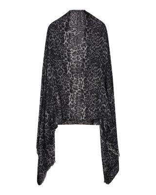 Ultrafine Leopard Print Cashmere Wrap by SOFIA CASHMERE