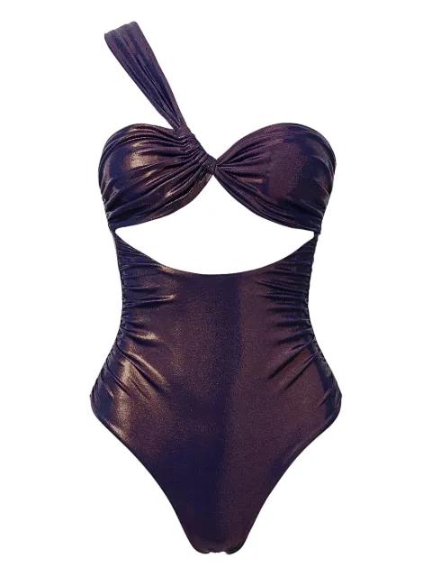 Aura one-shoulder cut-out swimsuit by SOFIA ERHAN