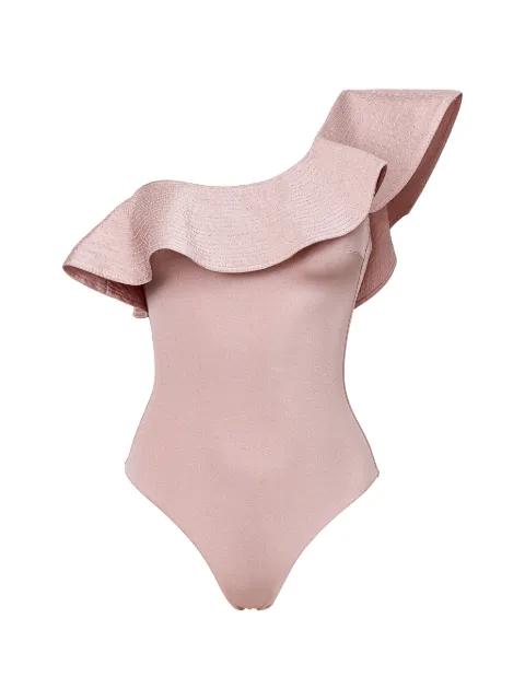 Grace ruffled one-shoulder swimsuit by SOFIA ERHAN