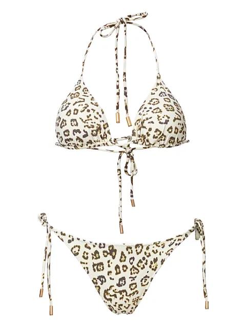 KYLE animal-print tie bikini by SOFIA ERHAN