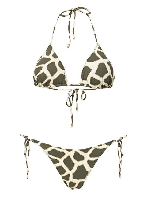 KYLE printed tie bikini by SOFIA ERHAN