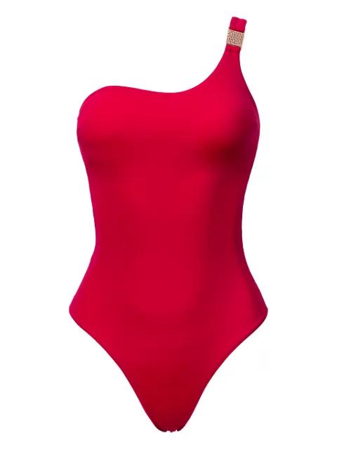 ROSE one-shoulder detail swimsuit by SOFIA ERHAN
