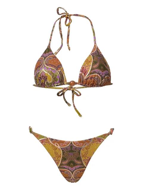 Rosie paisley-print bikini by SOFIA ERHAN
