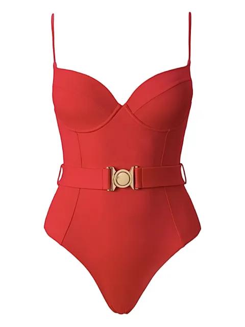 belted underwired swimsuit by SOFIA ERHAN