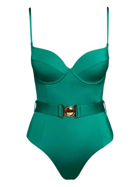 belted underwired swimsuit by SOFIA ERHAN