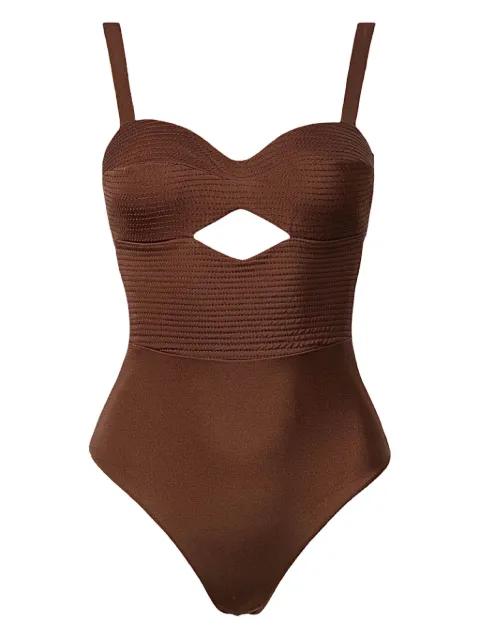 cut-out textured swimsuit by SOFIA ERHAN