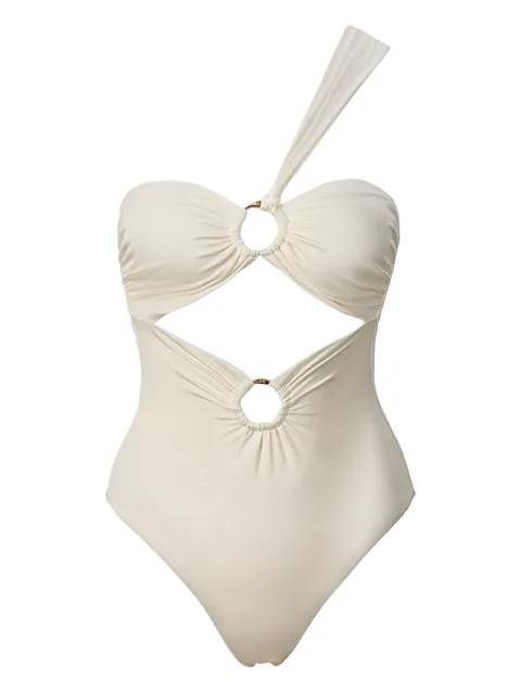 one-shoulder cut-out swimsuit by SOFIA ERHAN