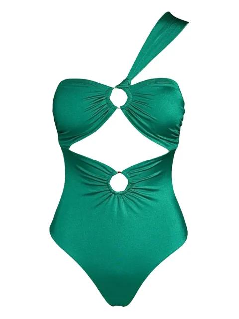 ring-detail one-shoulder swimsuit by SOFIA ERHAN