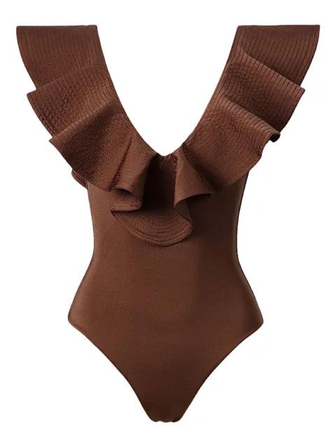 ruffle-detail swimsuit by SOFIA ERHAN