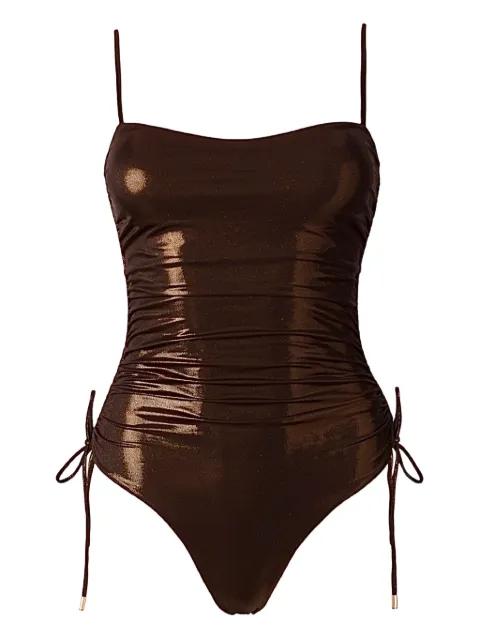 shimmer-effect drawstring swimsuit by SOFIA ERHAN