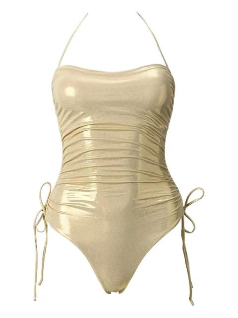 shimmer-effect drawstring swimsuit by SOFIA ERHAN