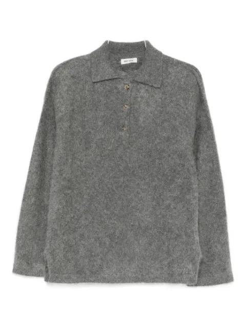 Brushed knit polo shirt by SOFT GOAT