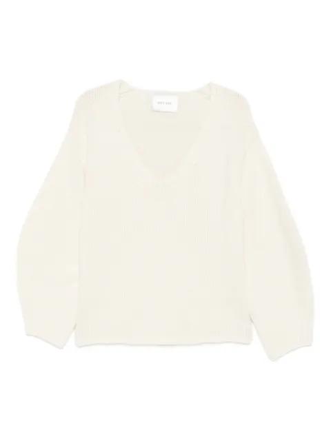 PUFF SLEEVE V-NECK KNIT by SOFT GOAT