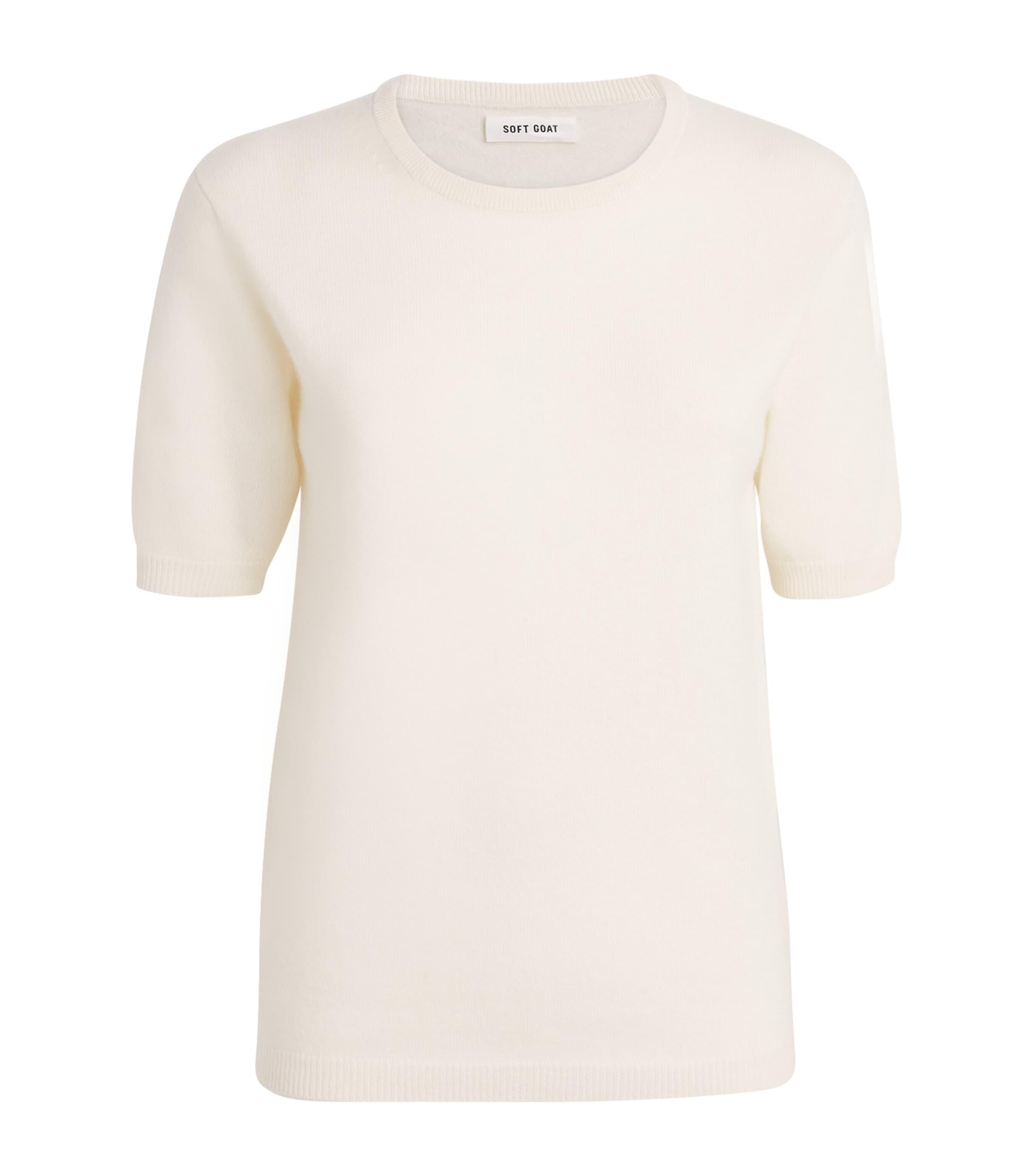 Soft Goat Cashmere Short-Sleeve Sweater by SOFT GOAT