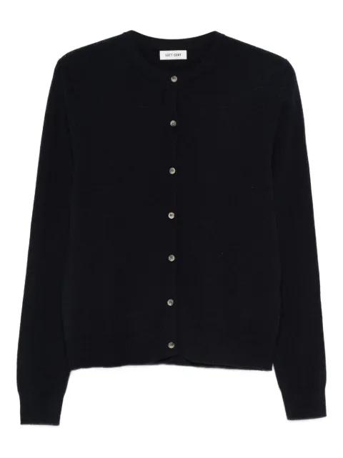 button-fastening cre-neck cardigan by SOFT GOAT