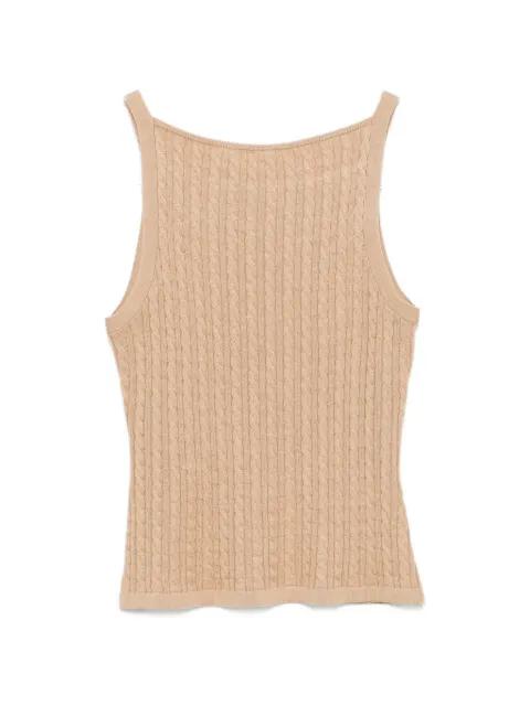cable-knit tank top by SOFT GOAT