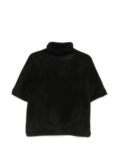 high-neck short-sleeve sweater by SOFT GOAT