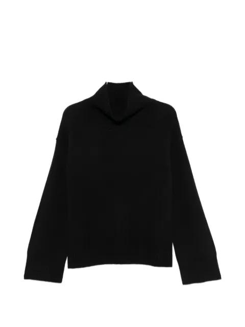 roll neck ribbed-trim sweater by SOFT GOAT