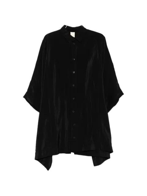 asymmetric satin shirt by SOH