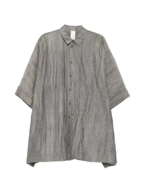 crinkled-effect shirt by SOH