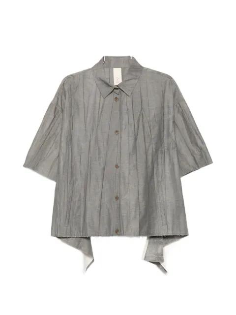 pleated short-sleeve shirt by SOH