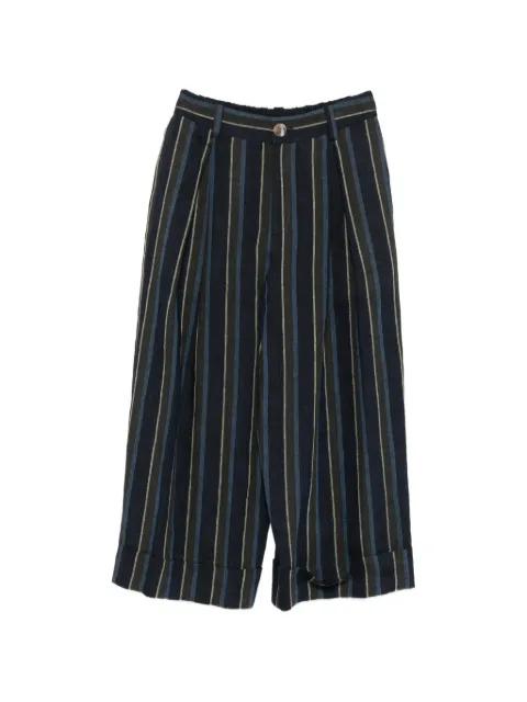 striped pleated trousers by SOH