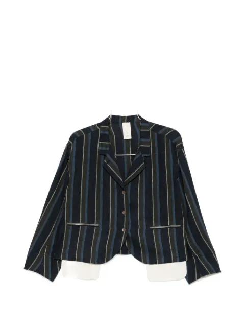 vertical-stripe jacket by SOH