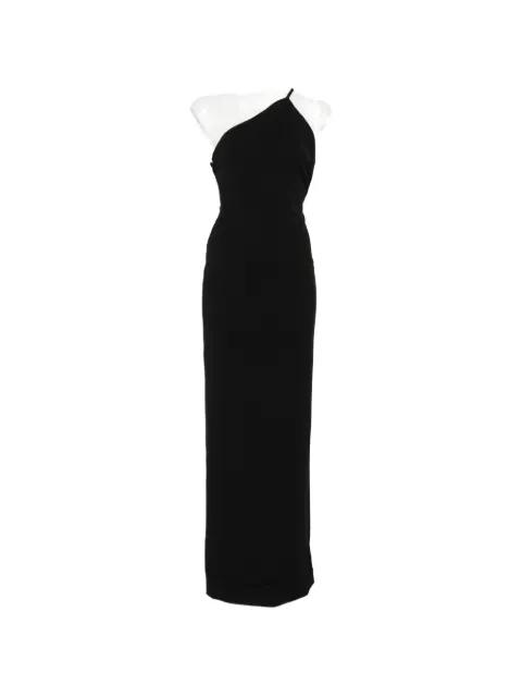 Alexandra asymmetric-strap maxi dress by SOLACE LONDON