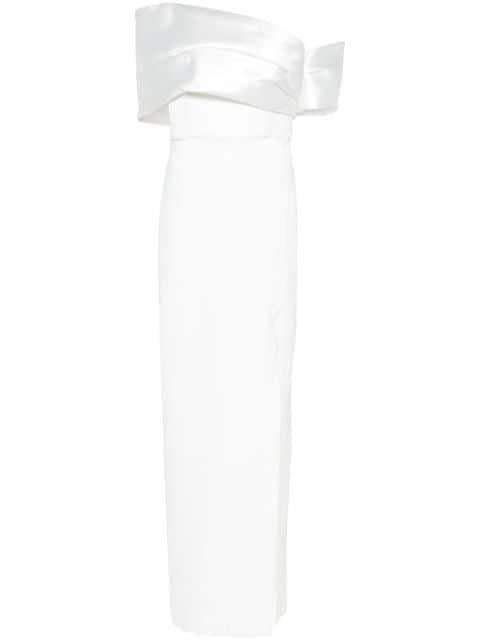 Alexis off-shoulder maxi dress by SOLACE LONDON
