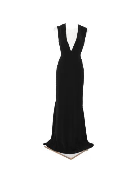 Althea plunging V-neck sleeveless maxi dress by SOLACE LONDON