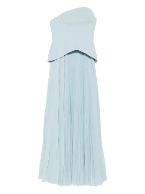 Britt strapless pleated dress by SOLACE LONDON