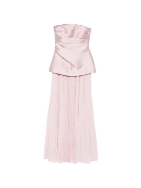 Claudette pleated maxi dress by SOLACE LONDON