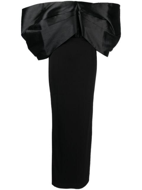 Filippa off-shoulder gown by SOLACE LONDON