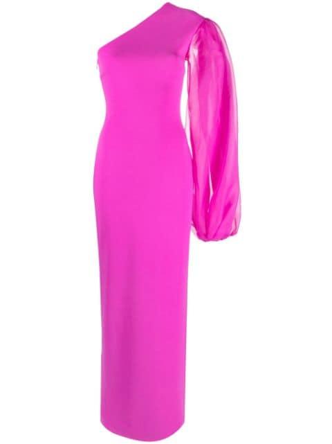 Hudson one-shoulder gown by SOLACE LONDON