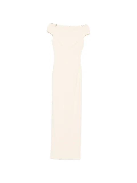 Kyra off-the-shoulder maxi dress by SOLACE LONDON