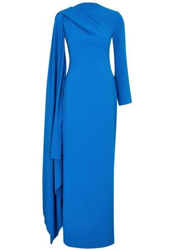 Lydia cape-effect maxi dress by SOLACE LONDON