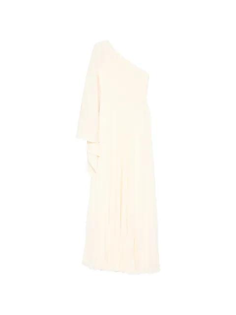 Maci pleated one-shoulder maxi dress by SOLACE LONDON