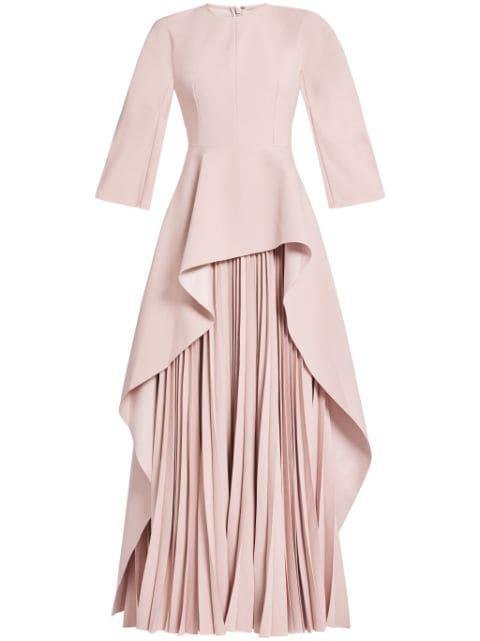 Maia draped pleated gown by SOLACE LONDON