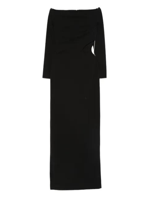 Mircea off-shoulder cut-out maxi dress by SOLACE LONDON