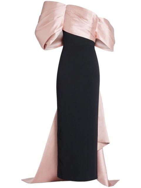 Raye draped gown by SOLACE LONDON