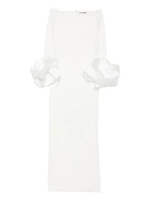 Talia ruffle-cuff maxi dress by SOLACE LONDON